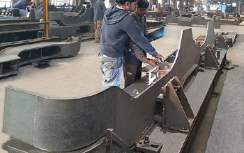 Tack Welding Fixture for Side Frame of Loco Bogie