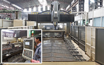 3 AXIS CNC Fixed Double Column Machining Centre with Universal Head in A&C Axis
with Probing (6200x3500x1000)