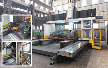5 AXIS CNC Sliding Column Maching Centre with Auto Universal Heads in A&C Axis
with Probing (7000x3600x1500)